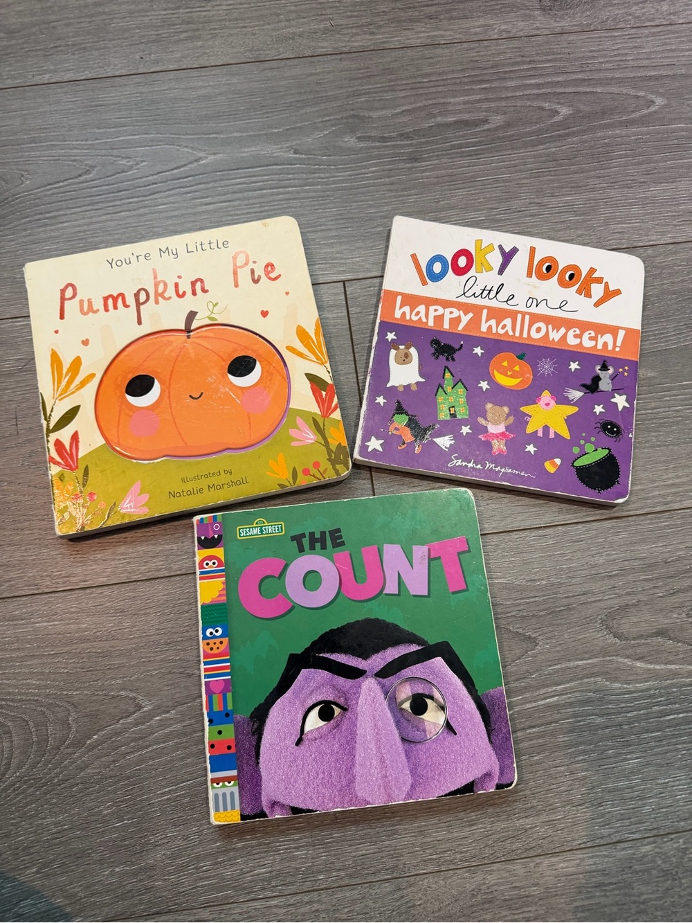 Set of 3 Halloween baby  board books